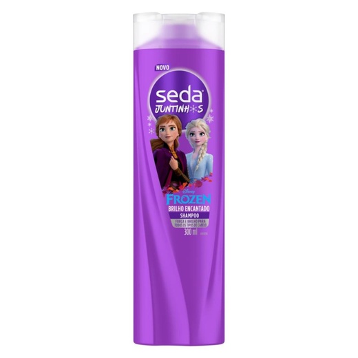 Shampoo Seda Infantil Frozen Juntinhos Brilho Encantado com 300ml