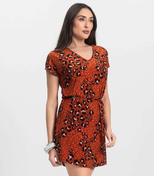 Vestido Feminino Liganete Infinita Cor Laranja