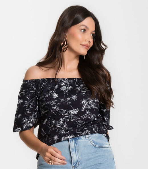 Image_Blusa Feminina Ciganinha Infinita Cor Preto