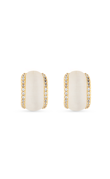 Image_Brinco Semijoia Meia Argola Madrepérola com Micro zircônias Banhada a ouro 18k