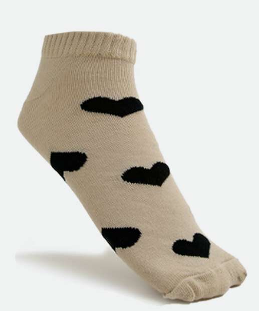 Kit 5 Pares Meias Cano Curto Feminina Estampadas Marisa