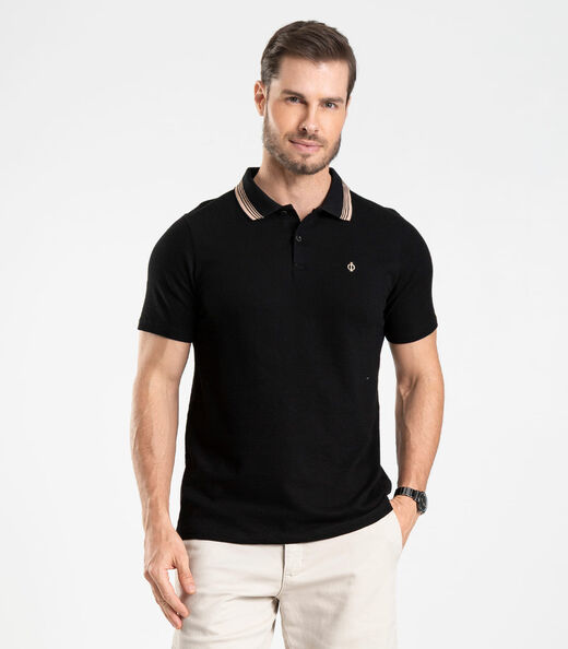 Image_Polo Masculina Diametro em Malhão Fruit Preto