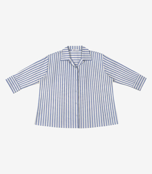 Image_Camisa Feminina Manga 3/4 Listrada Secret glam Azul