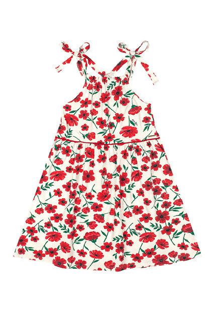 Vestido Infantil em Cotton Sem Manga Quimby