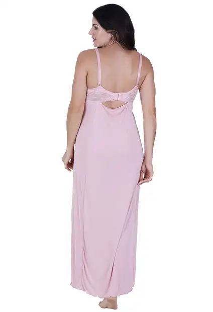 Camisola Amamentação Longa Concept Lingerie Rosa