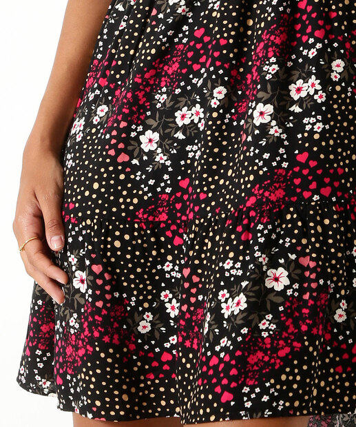 Vestido Feminino Estampa Floral Manga 3/4 Marisa