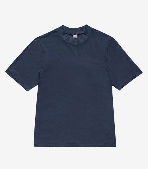 Blusa Feminina Básica em Malha Visco Rovitex Azul