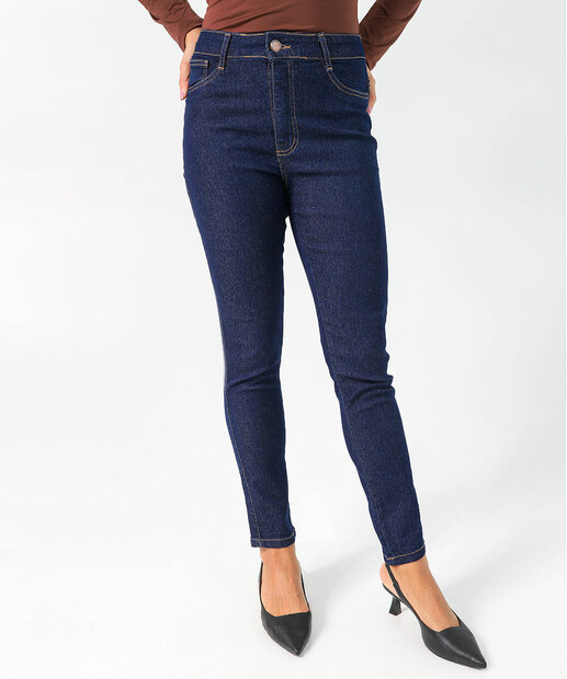 Calça Jeans Cigarrete Feminina Cintura Alta 