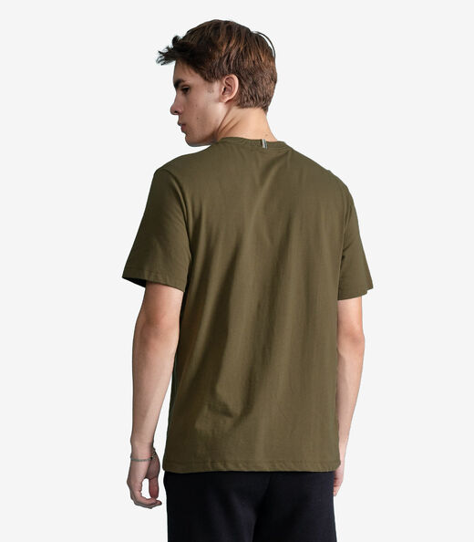 Camiseta Masculina Meia Malha Com Estampa Minty Verde