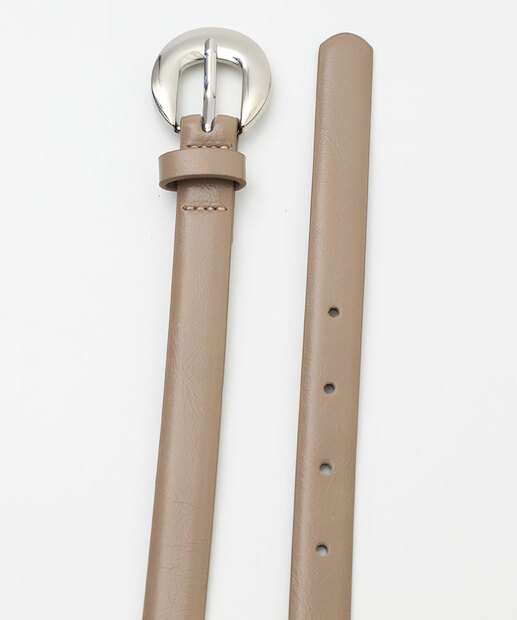 Cinto Feminino Fivela Textura Marisa Bege