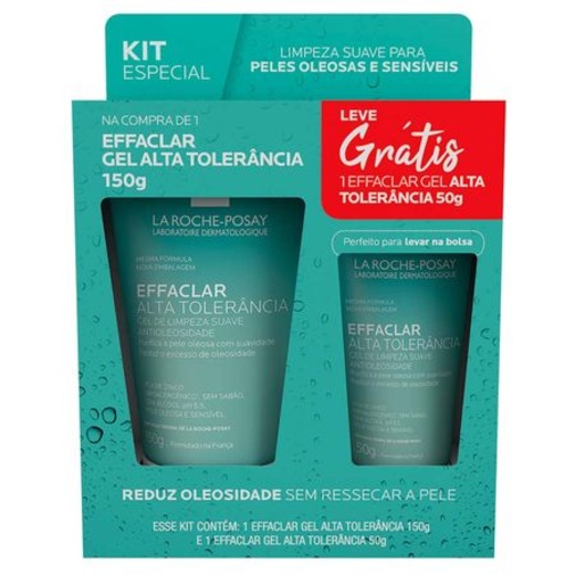 Image_La Roche-Posay Kit – Gel de Limpeza Facial Effaclar Alta Tolerância 150g e 50g