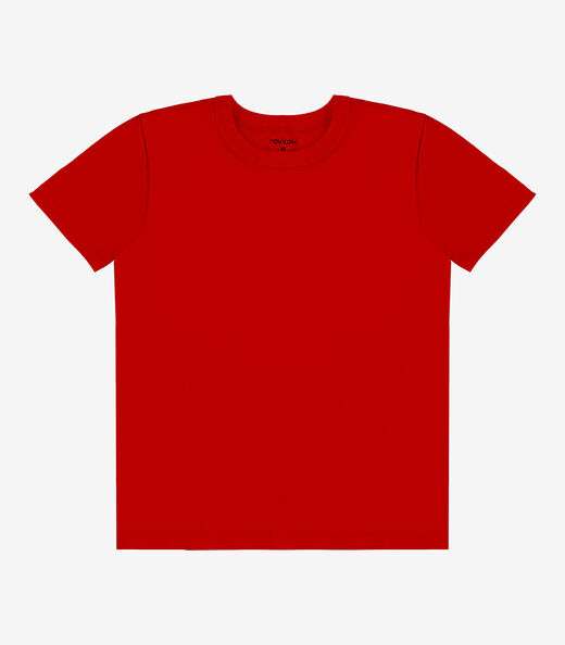 Camiseta Infantil Masculina Básica Rovitex Kids Vermelho
