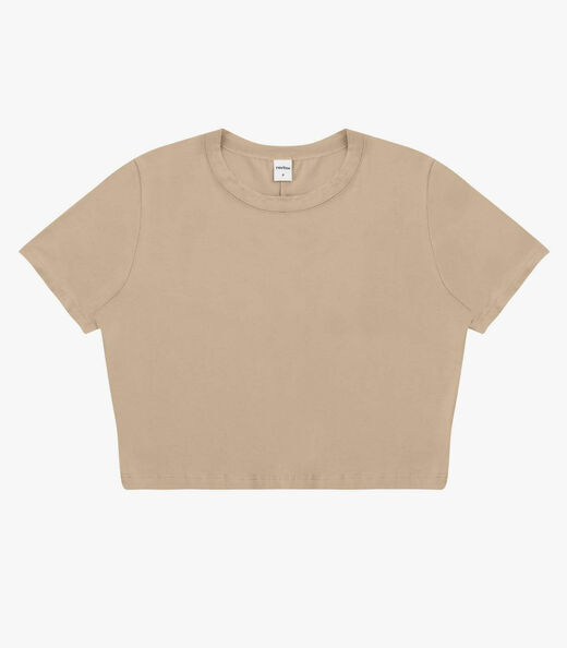 Image_Blusa Básica Feminina Cotton Leve Rovitex Marrom