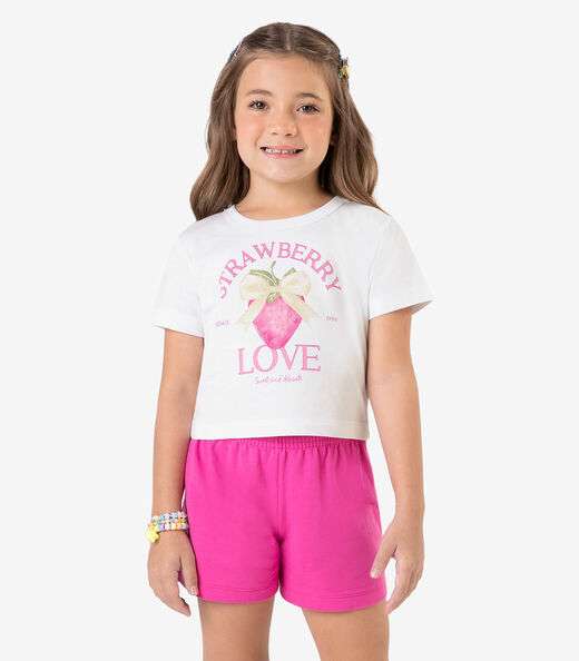 Image_Conjunto Infantil Blusa com Shorts Rovi Kids Branco