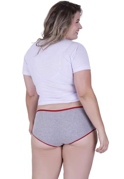 Calcinha Mimo Plus Size Algodão Concept Lingerie Vermelho