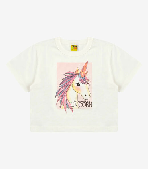 Blusa Meia Malha Menina Rovi Kids Bege