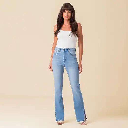 Calça Jeans Reta Feminina Disparate