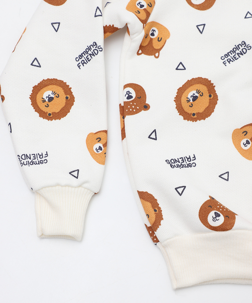 Blusão Infantil Estampado de Ursinhos Marisa Tam 1 a 3