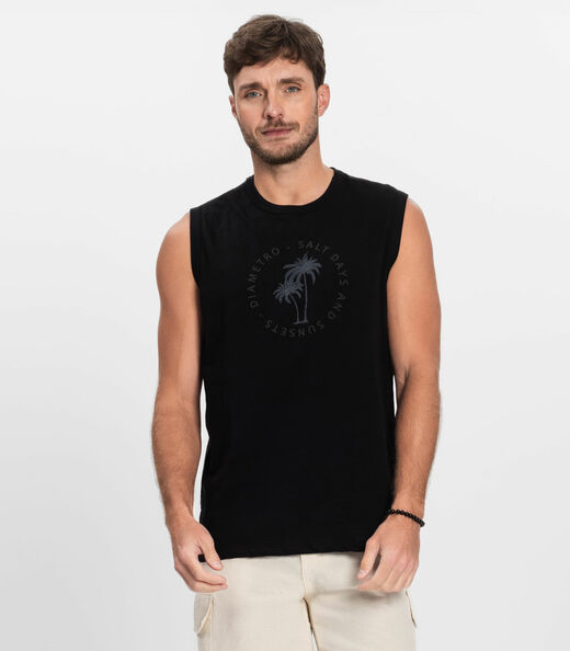 Image_Regata Plus Masculina Malha Maquinetada Diametro Preto