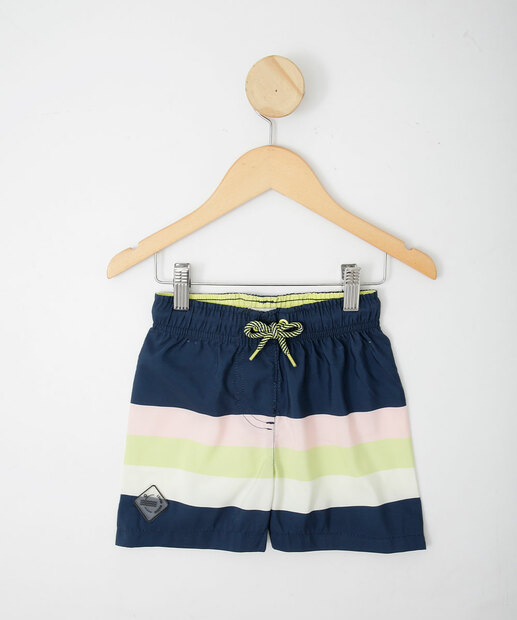 Kit Bermudas Infantil Surf Listras MR Tam  1 a 4