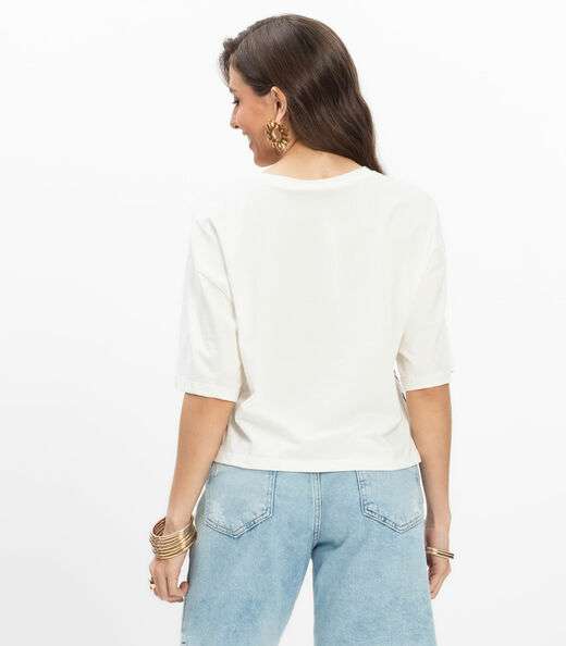 T- shirt Feminina Endless Bege