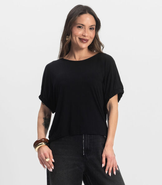 Blusa Feminina Viscose Infinita Cor Preto