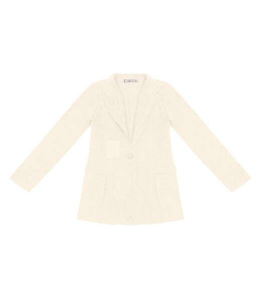 Blazer Feminino Em Linho Strong Endless Bege