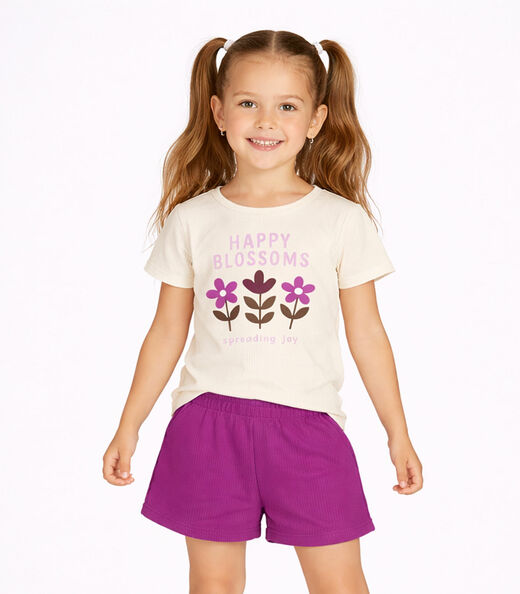 Image_Conjunto Feminino Short e Blusa Estampada Select Bege