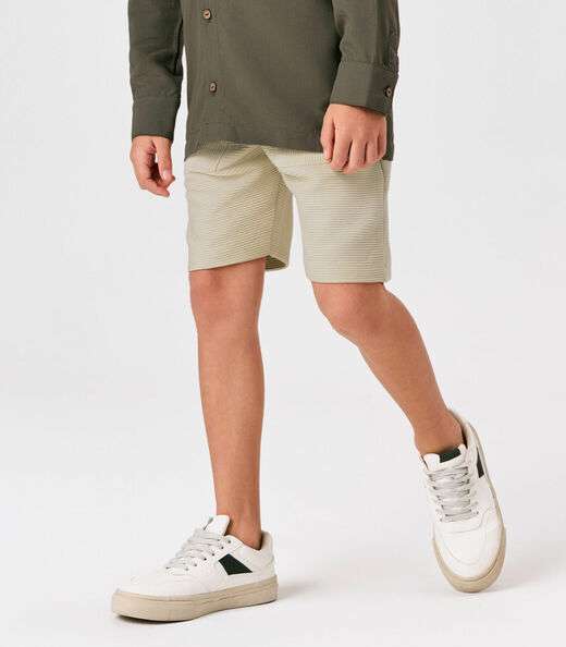 Bermuda Infantil Masculino Gorgurinho Trick Nick Bege