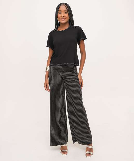 Blusa Feminina Botões Manga Curta Marisa