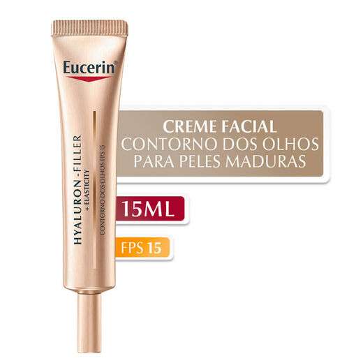 Creme Anti-idade Eucerin Hyaluron-Filler e Elasticity Olhos FPS 20 - 15ml