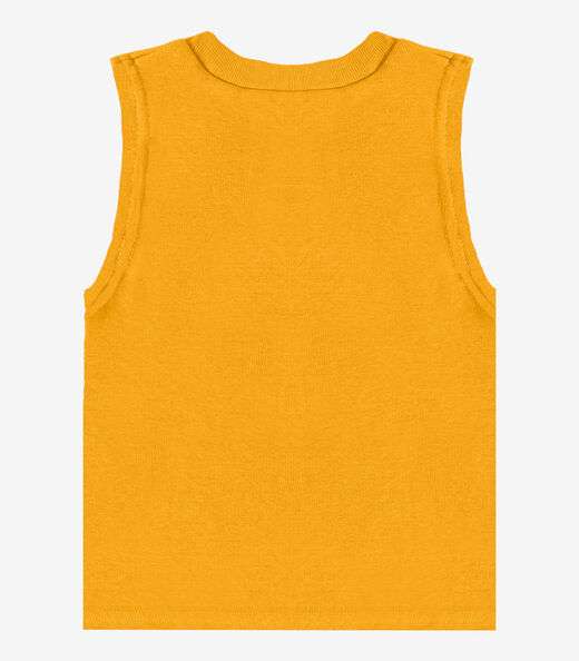 Regata Básica Infantil Lisa Soletex Amarelo