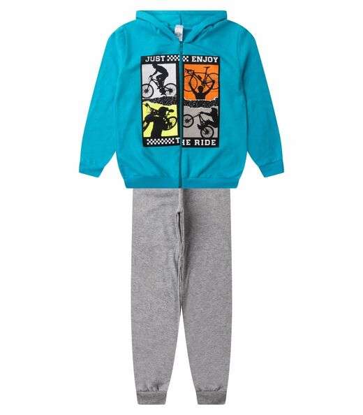 Image_Conjunto De Moletom Masculino Com Capuz Kappes Azul