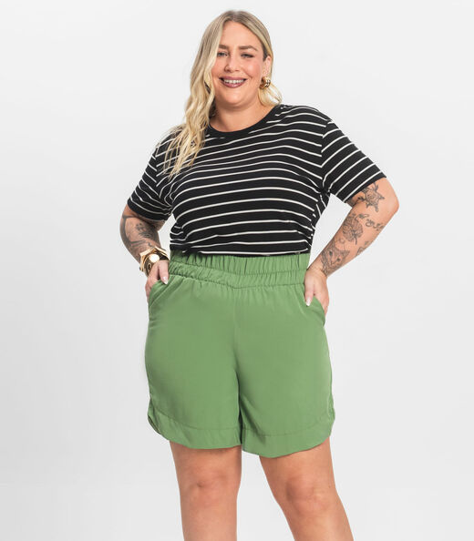 Image_Shorts Curto Plus Size Secret Glam Verde