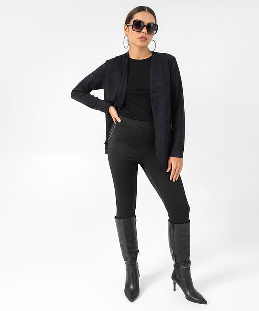 Image_Calça Feminina Legging Zíper Marisa Preto