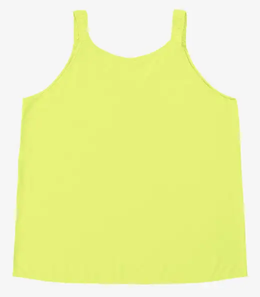 Regata Feminina Plus Size Infinita Cor Amarelo