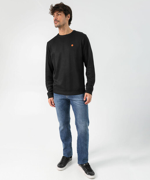 Suéter Masculino Tricô Básico Marisa Preto