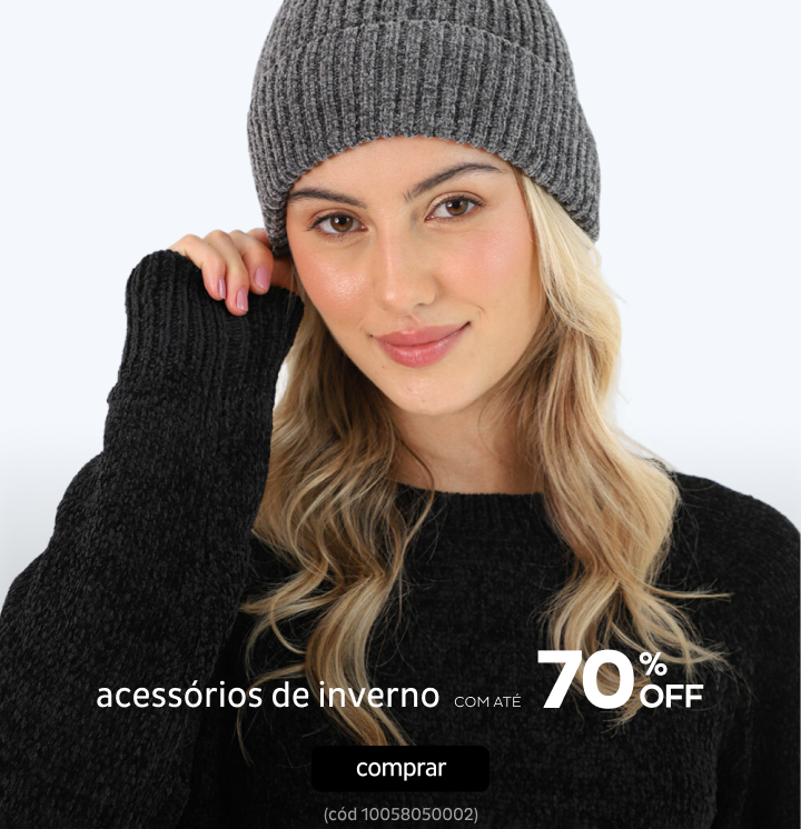 Acessórios de Inverno por até 70% OFF