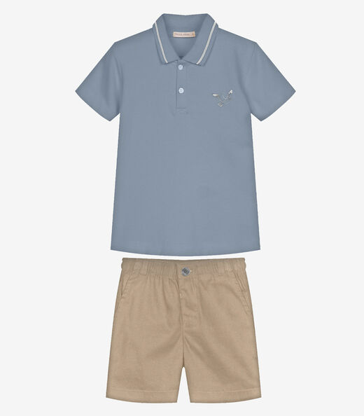 Image_Conjunto Infantil Polo Com Bermuda Trick Nick Azul