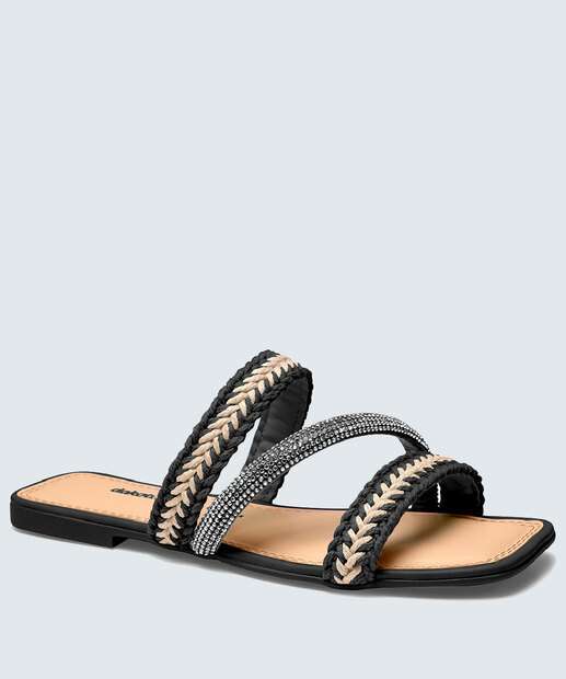 Rasteirinha Feminina Trançada Dakota