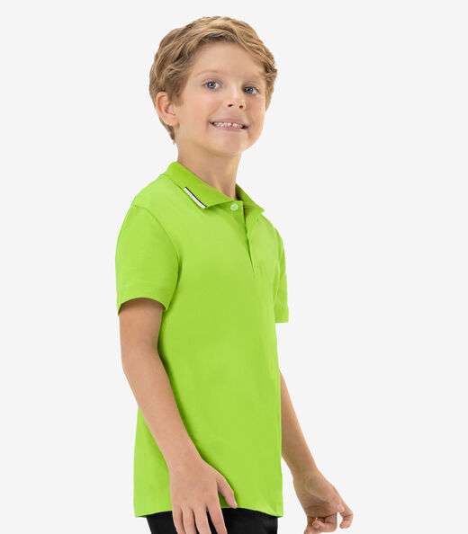 Polo Infantil Em Meia Malha Rovi Kids Verde