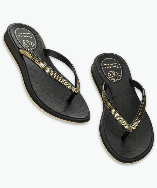 Chinelo Ipanema Feminino Shine Preto