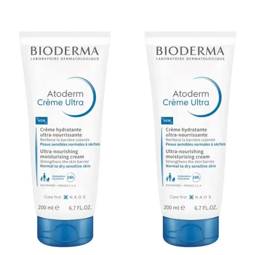 Image_Kit com 2 Unidades de Bioderma Atoderm Crème Ultra Hidratante Corporal 200ml