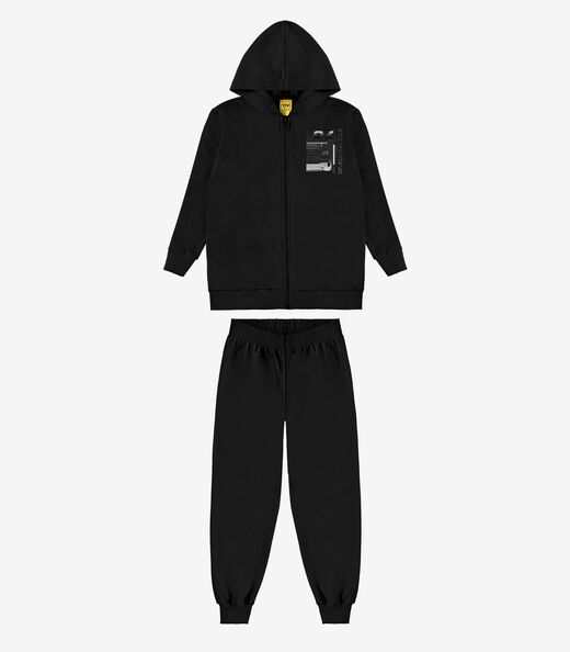 Image_Conjunto Jaqueta Com Capuz E Calça Rovi Kids Preto