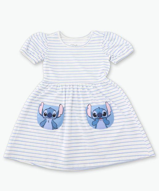 Image_Vestido Infantil Stitch Bolsos Disney Tam 1 a 3 Off White