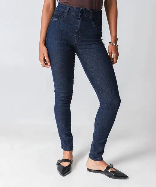 Calça Jeans Skinny Feminina Amaciada Biotipo Azul