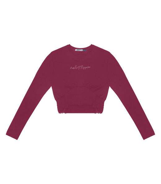 Blusa Juvenil Manga Longa Minty Vermelho