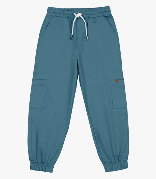 Image_Calça Infantil Masculina Em Sarja Trick Nick Azul