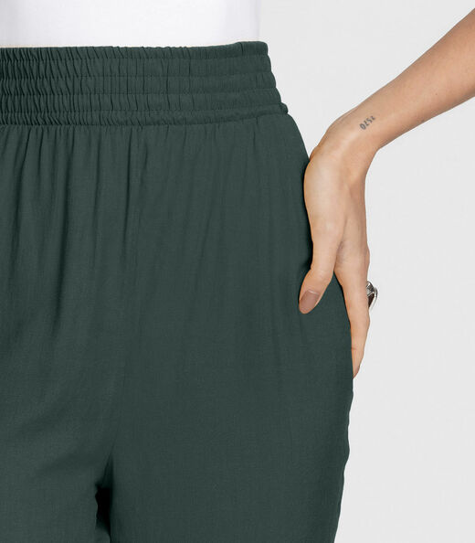 Calça Feminina Aladim em Tecido Viscose Dianna Verde