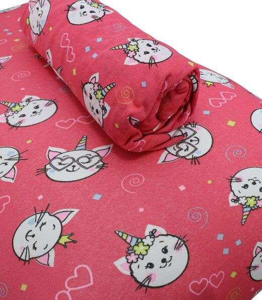 Jogo De Cama Solteiro Kids Doce Vida Vermelho